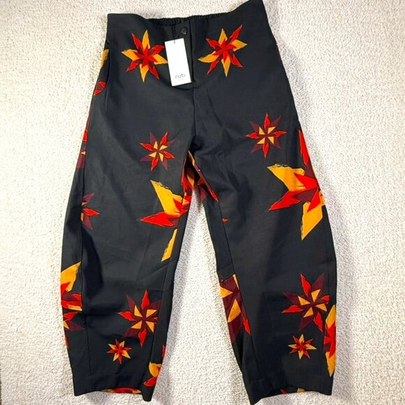 Ruti Pants - Ruti Printed Fire Fairisle Jill Relaxed Fit Pants Barrel Lagenlook NWT Sz4 US XL